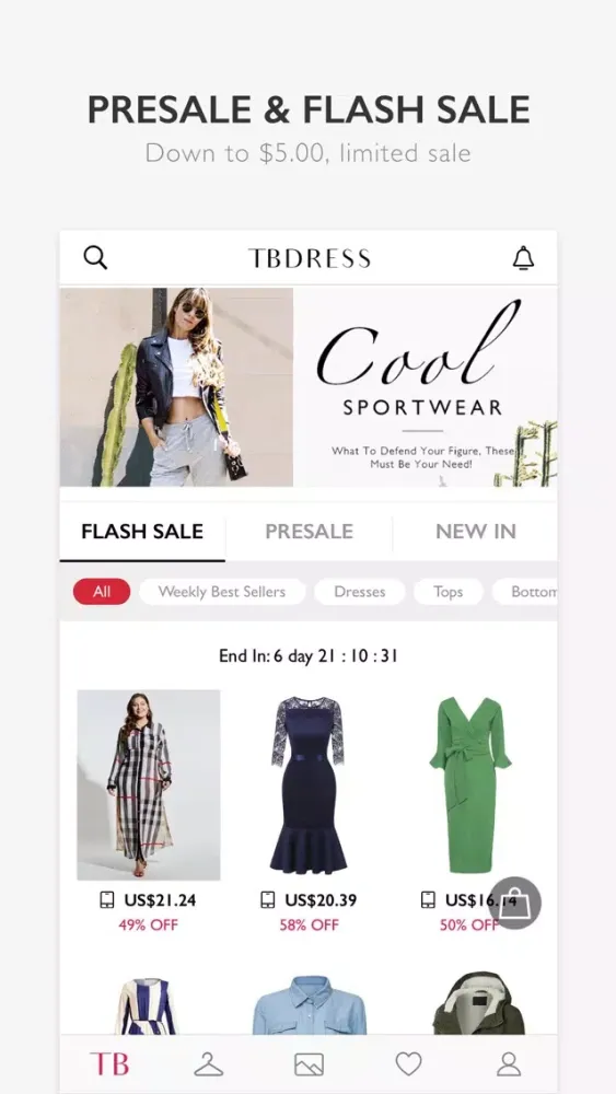Ảnh chụp màn hình của Tbdress Shop Fashion & Trends