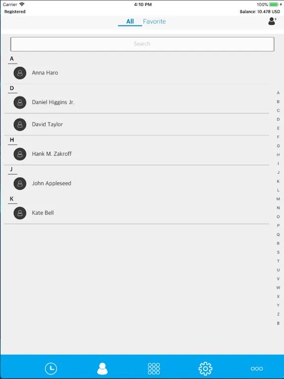 Telnore iPad  Screenshots