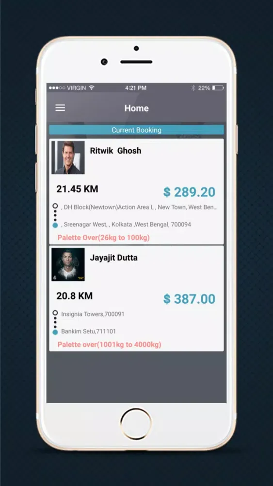 Captures d'écran de Captain Logistics Driver App
