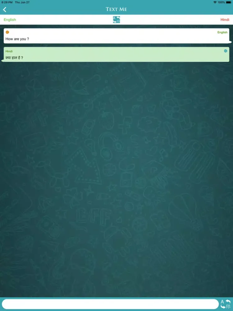 Ảnh chụp màn hình của Text Me - The Chat Translator iPad 