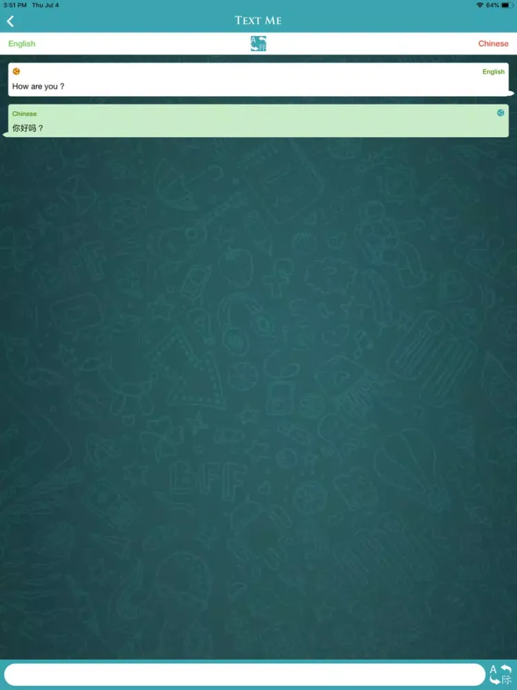 Ảnh chụp màn hình của Text Me - The Chat Translator iPad 