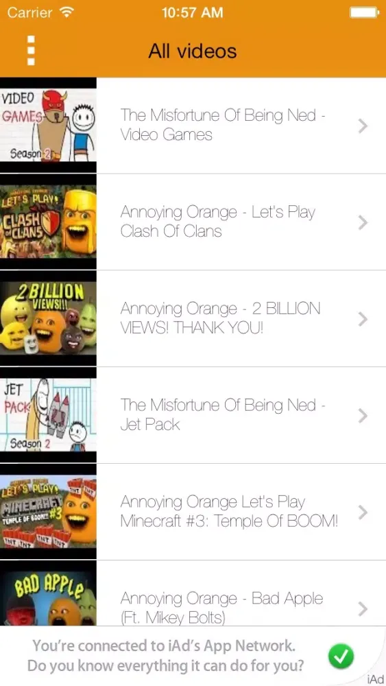 Ảnh chụp màn hình của The Annoying Orange