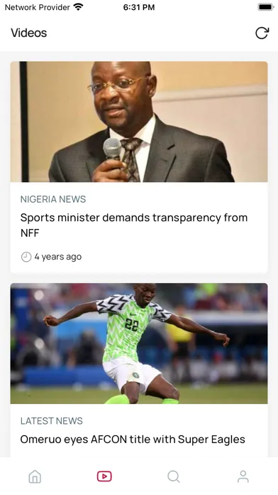 Скриншоты TVC News App