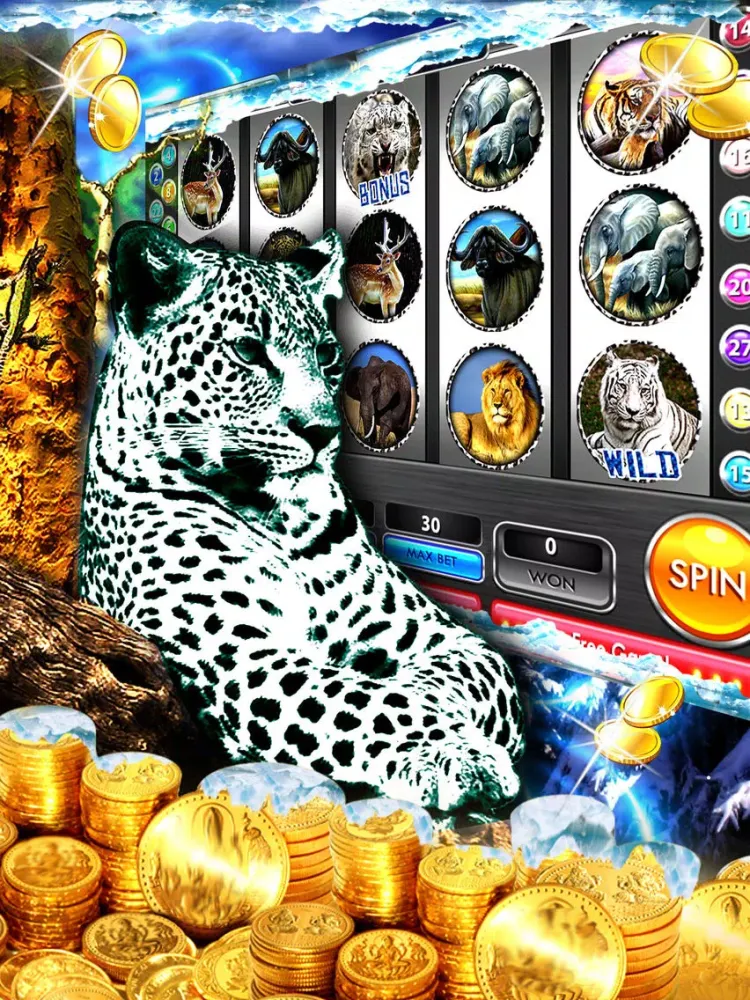 تصاویر Snow Leopard Casino HD – Free Jungle Slot Machines iPad 