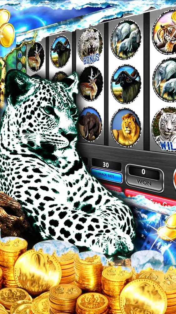 تصاویر Snow Leopard Casino HD – Free Jungle Slot Machines
