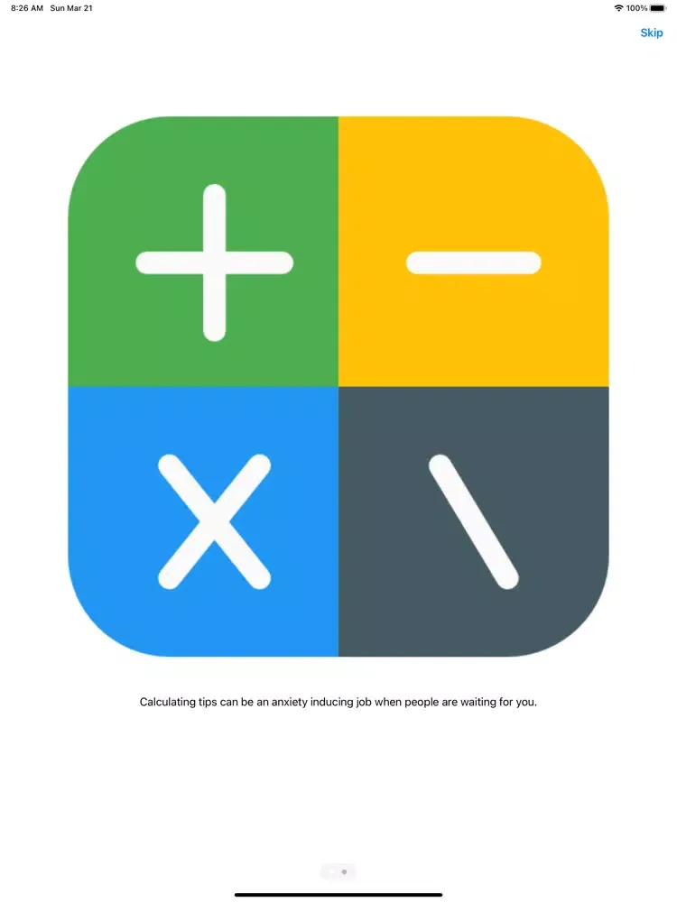 Tip Calculator - Instantly iPad  Screenshots