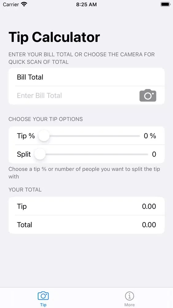 Tip Calculator - Instantly Screenshots