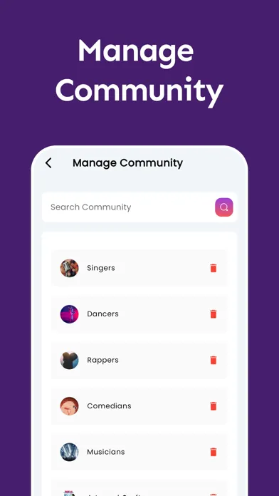 TKTalent show Admin Screenshots