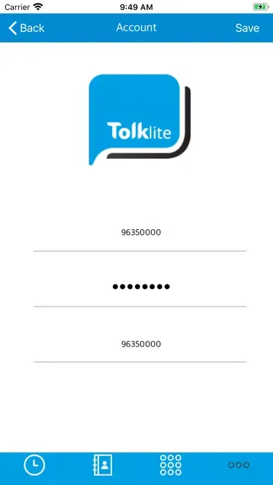 ภาพหน้าจอของ Tolk Lite
