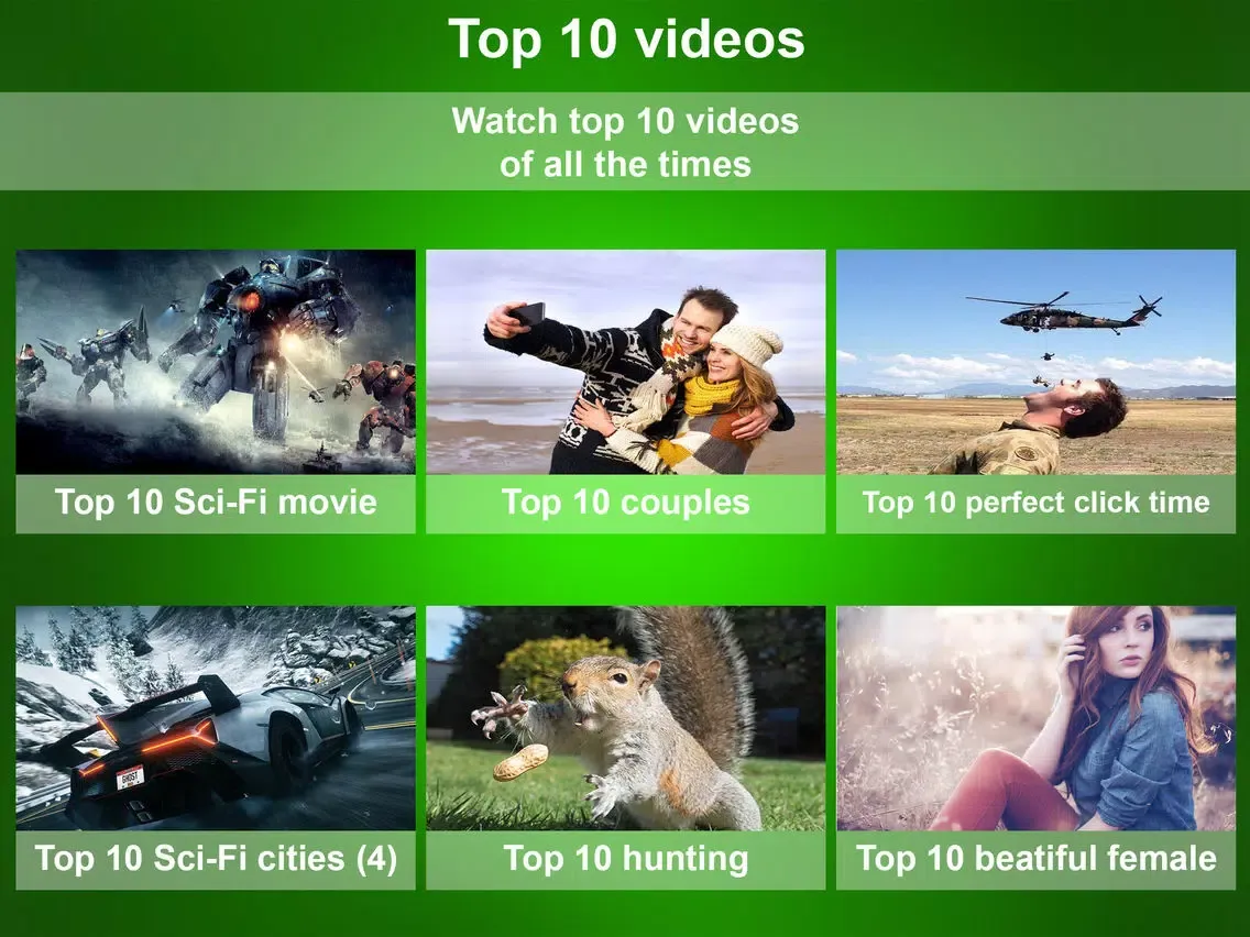 Latest Top 10 Videos iPad 应用截图
