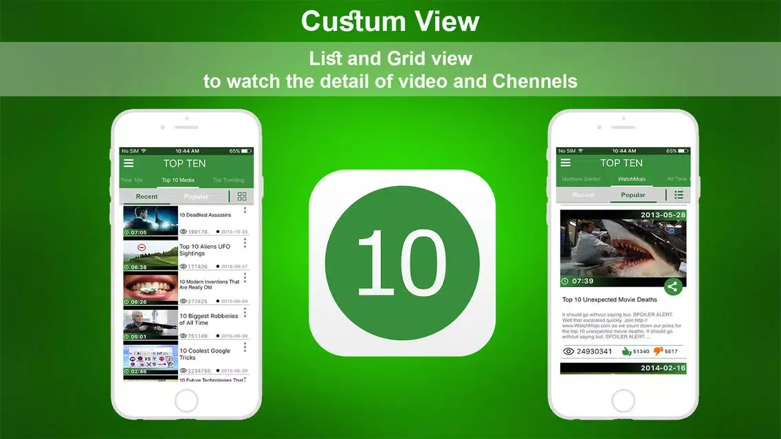 Latest Top 10 Videos应用截图