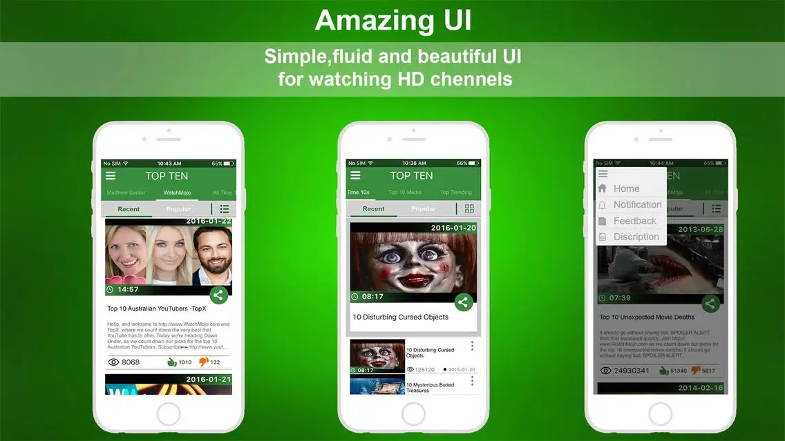 Latest Top 10 Videos应用截图