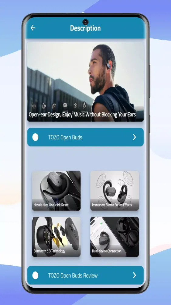 TOZO OpenBuds Guide 스크린샷