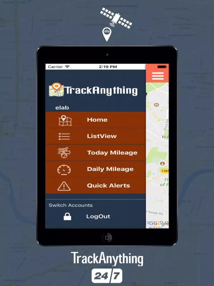 TrackAnything.in iPad  स्क्रीनशॉट