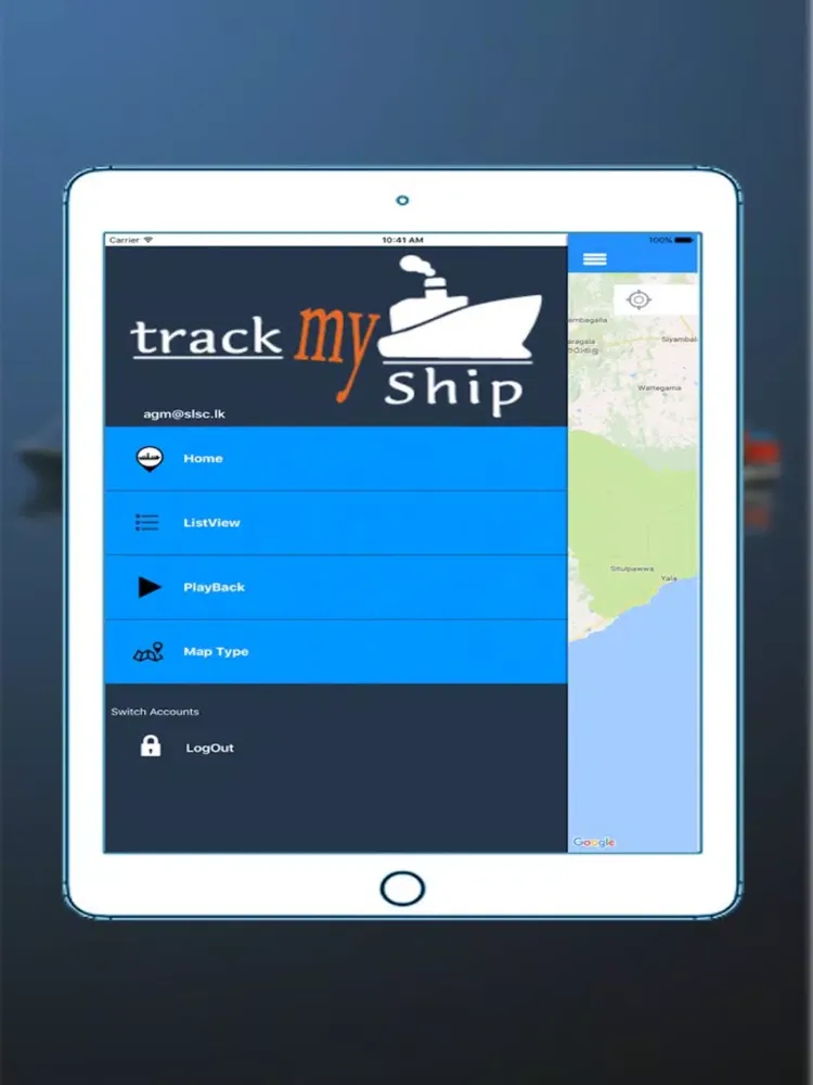 TrackMyShip iPad  Screenshots