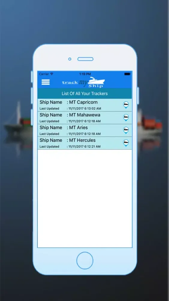 TrackMyShip Screenshots