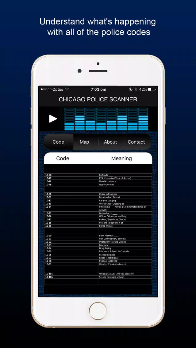 Capturas de pantalla de Chicago Police Scanner Radio