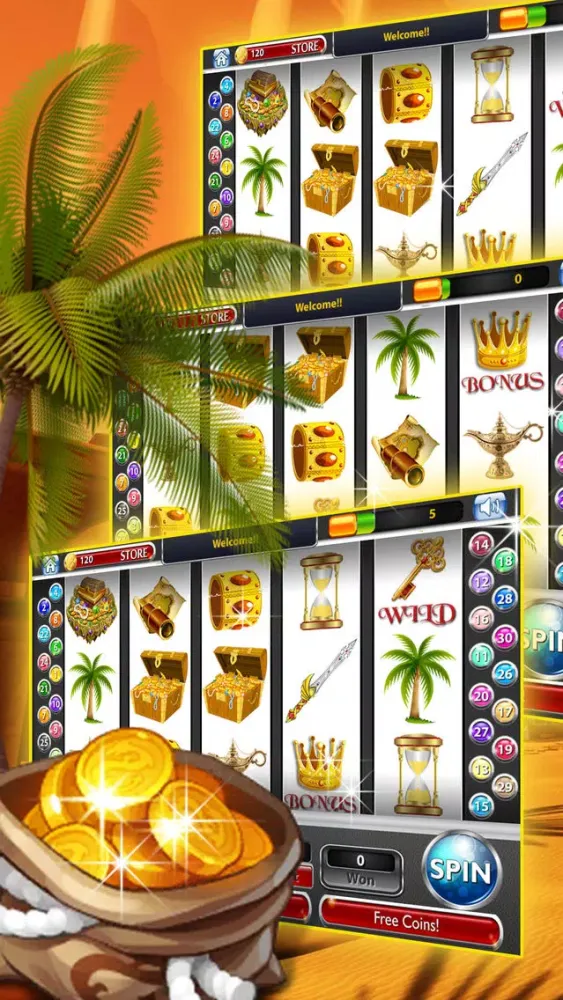 The New Desert Treasure Deluxe Slot - Win the Huge Jackpot! Screenshots