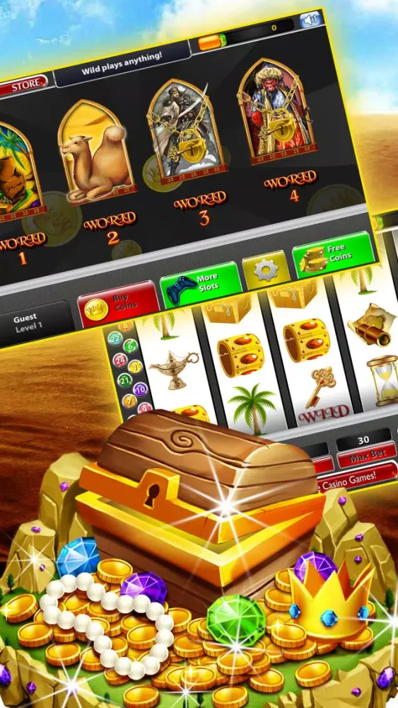 The New Desert Treasure Deluxe Slot - Win the Huge Jackpot! Screenshots