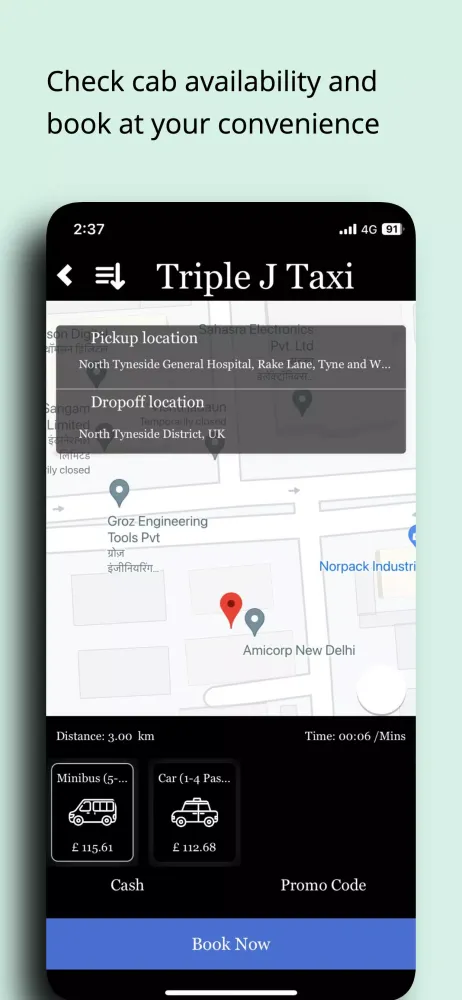 Captures d'écran de Triple J Taxis Driver
