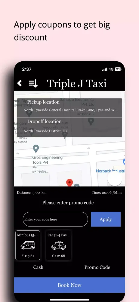 Captures d'écran de Triple J Taxis Driver