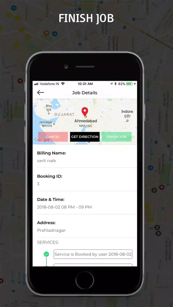 Tangkapan layar Call'a Truckkate Provider