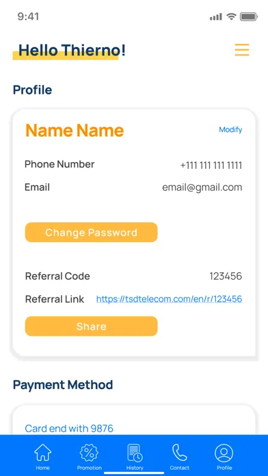 Zrzuty ekranu TSD Telecom App