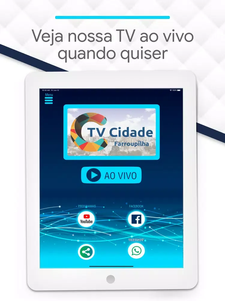 Capturas de pantalla de TV Cidade Farroupilha. iPad 