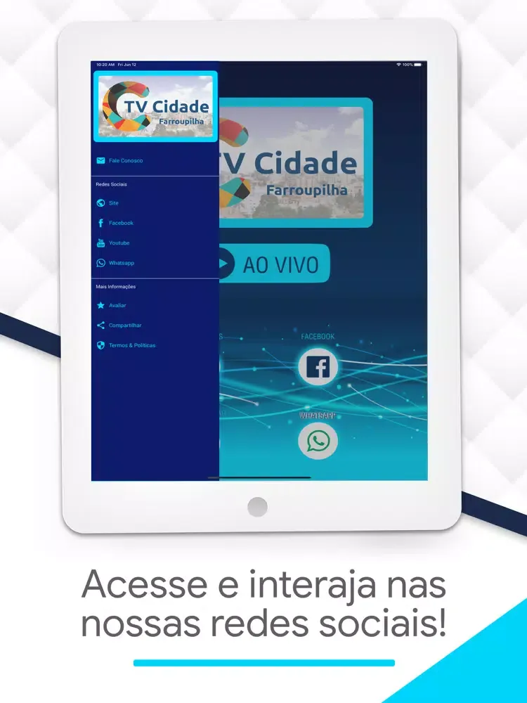 Capturas de pantalla de TV Cidade Farroupilha. iPad 
