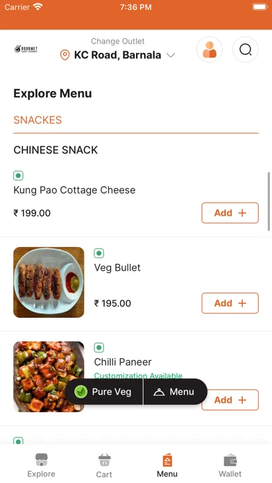 Gourmet Cafe & Bakery स्क्रीनशॉट