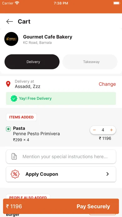 Gourmet Cafe & Bakery स्क्रीनशॉट