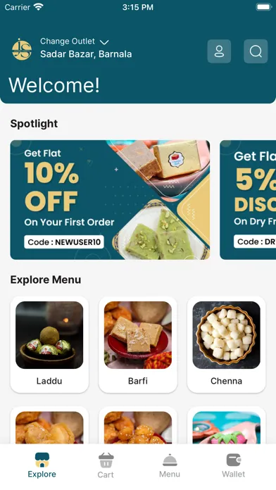 Screenshot di Jagdish Sweets