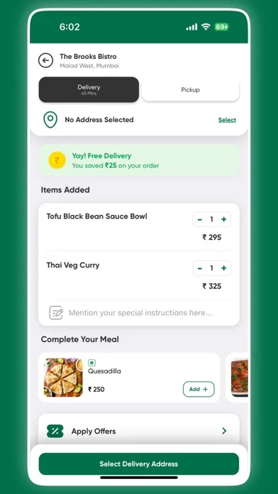 Tangkapan layar The Brooks Pizzeria