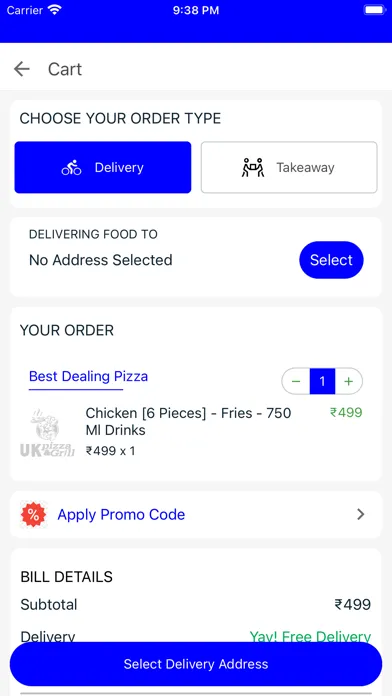 UK Pizza Online Ordering Screenshots