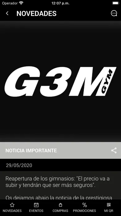 Gimnasio G3M应用截图