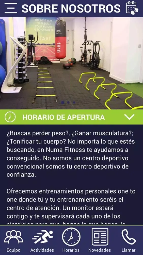 Capturas de pantalla de Numa Fitness