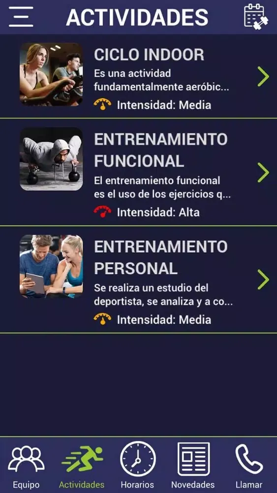 Capturas de pantalla de Numa Fitness