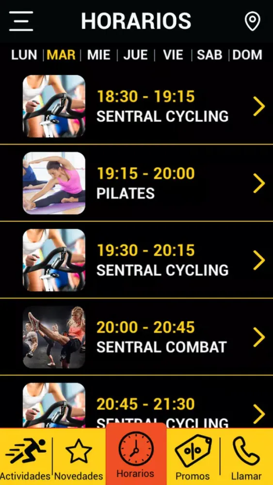 Sentral Screenshots