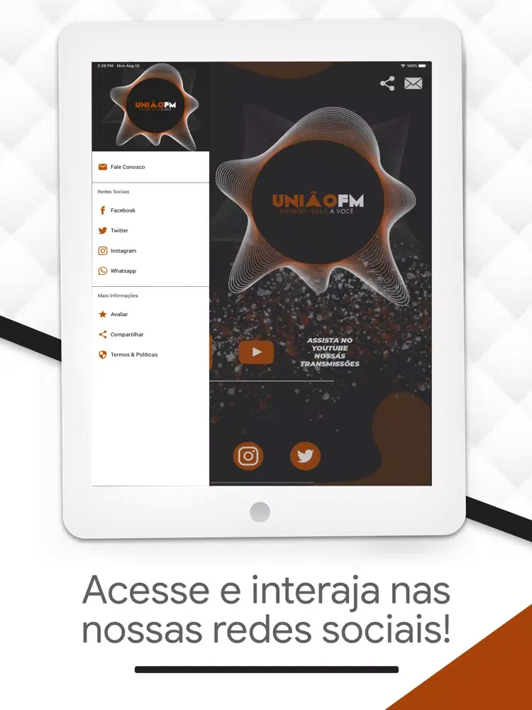 Rádio União Fm. iPad 应用截图