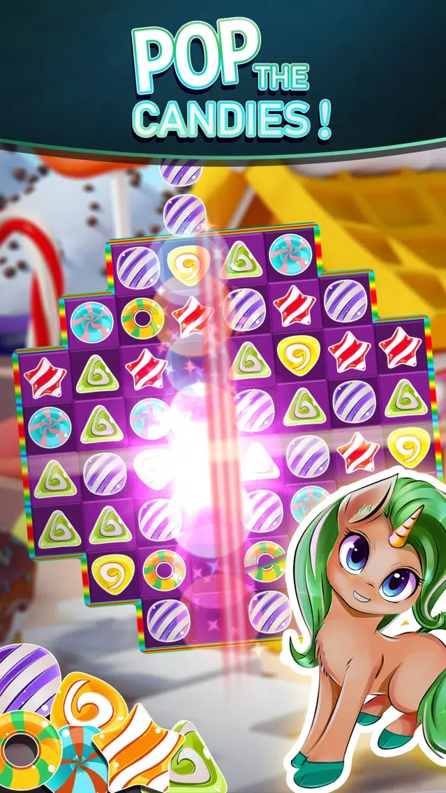 Magic Unicorn pop match 3 Screenshots