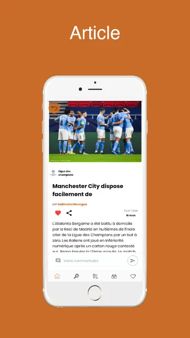 Capturas de tela do Univers Sport