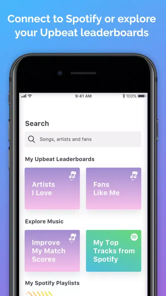 Upbeat: Music Discovery Screenshots