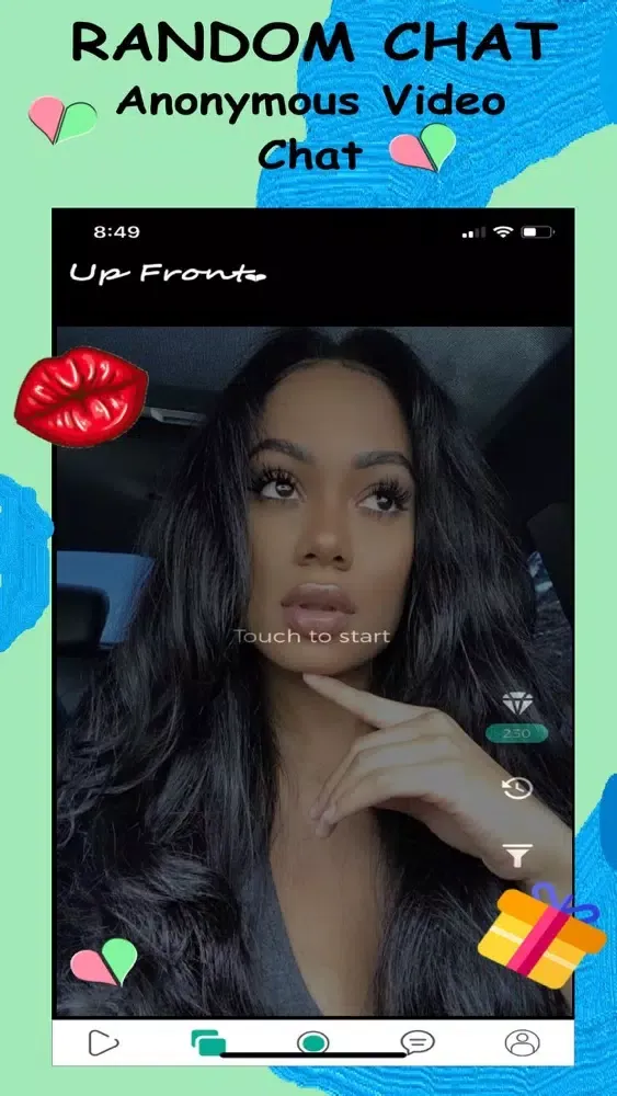 Capturas de tela do Upfront Live