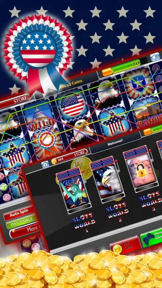 'A New American Slot Machine - a Free Classic Deluxe Casino Adventure Screenshots