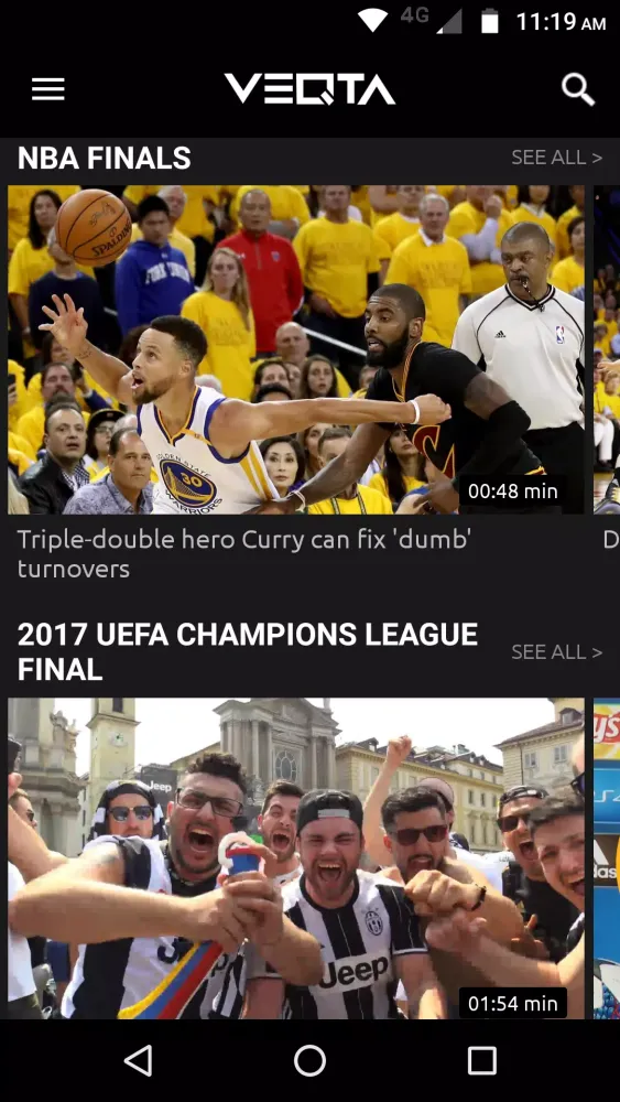 Zrzuty ekranu VEQTA Sports