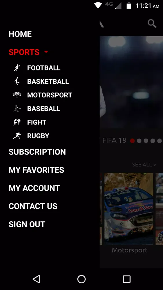 Zrzuty ekranu VEQTA Sports