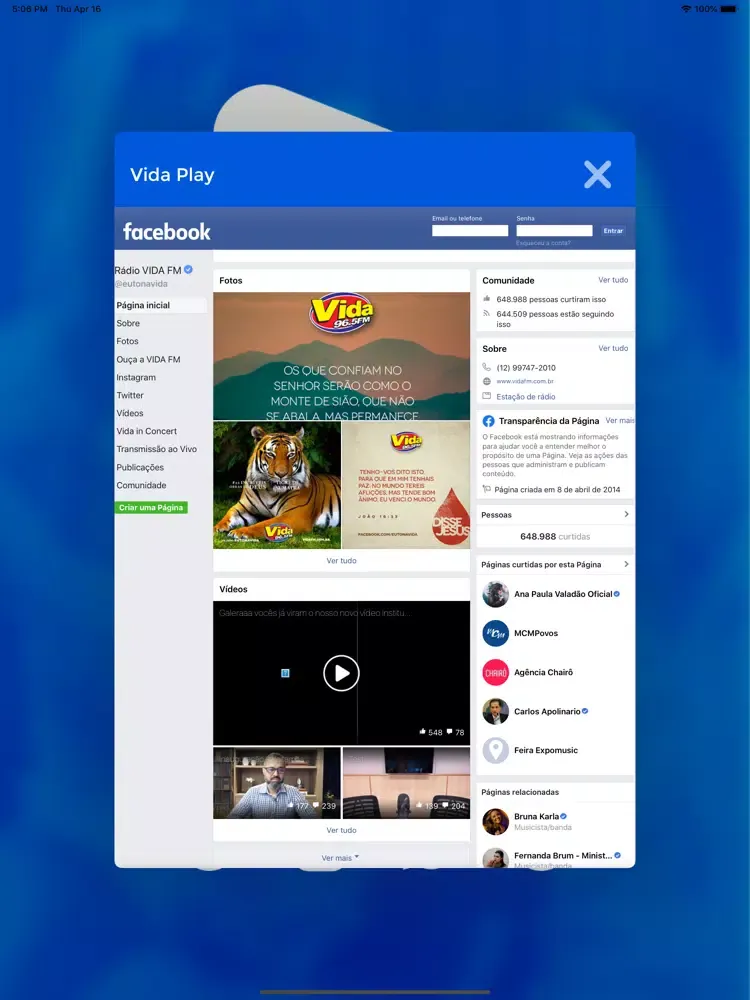Capturas de pantalla de Vida Play iPad 
