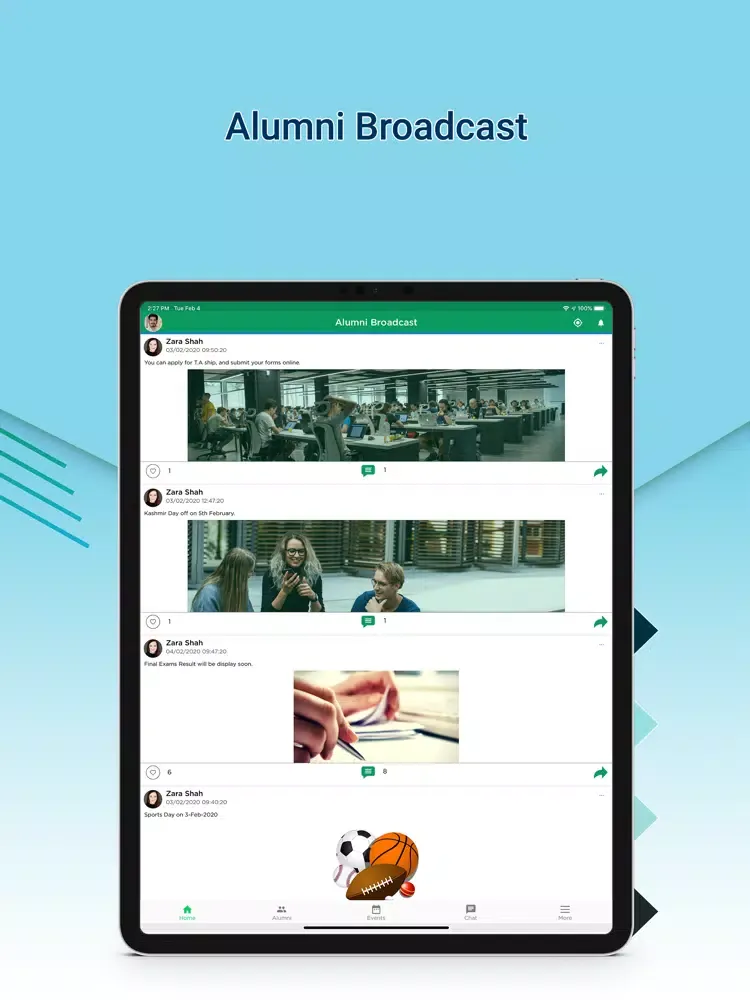 Captures d'écran de TUF-Alumni iPad 