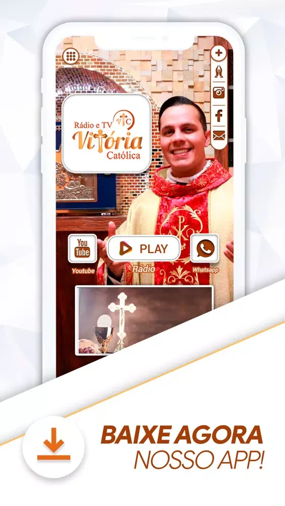 Ảnh chụp màn hình của Rádio e TV Vitória Católica
