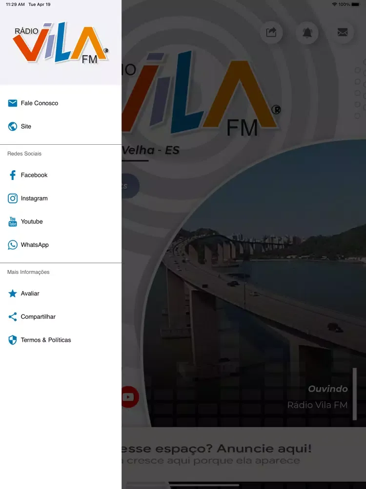 Rádio Vila FM iPad  سکرین شاٹس